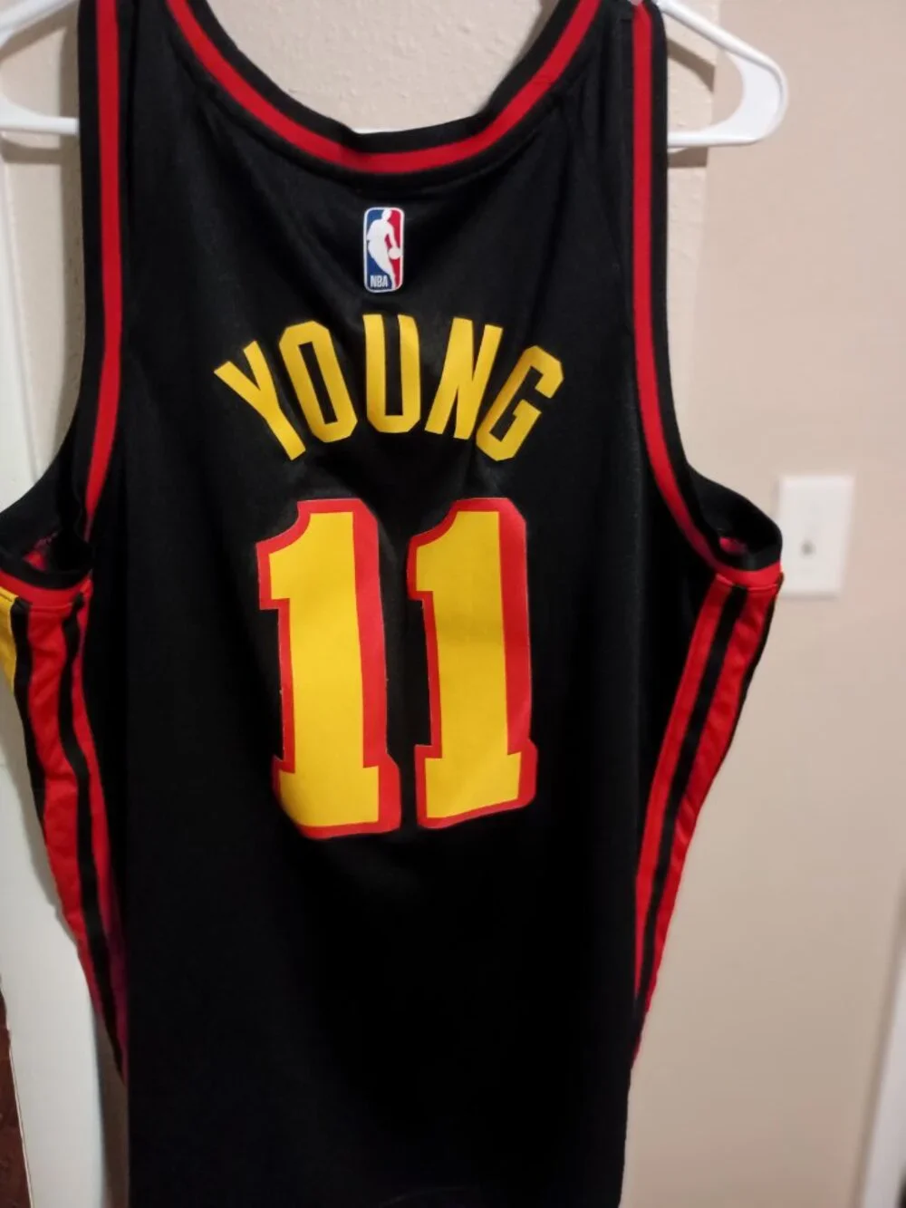 Atlanta Hawks #11 Trae Young Jordan Statesman Swingman Jersey Size Large
